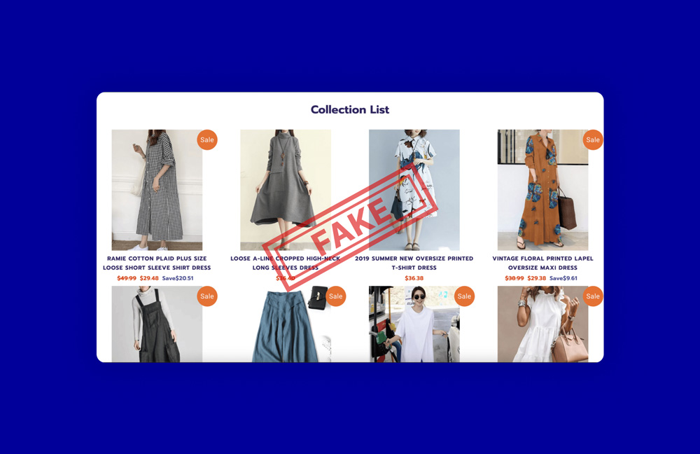 Tips to spot fake online stores.